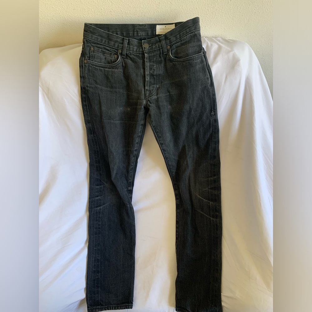 Imogene + Willie Black Charlie Jeans Cotton Button Fly Women’s 27 x 28
